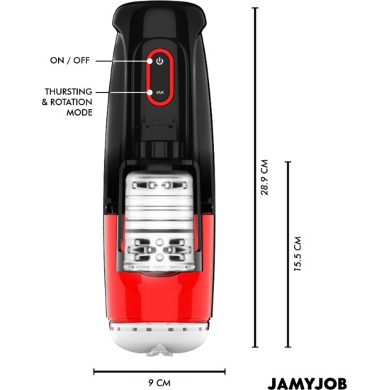 Jamyjob АВТОМАТИЧЕСКИЙ ВАГИНАЛЬНЫЙ МАСТУРБАТОР CYCLONE 10 РЕЖИМОВ ВСАСЫВАНИЯ И ТОЛЧКА