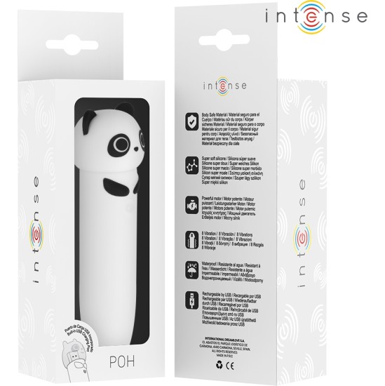 Intense Fun INTENSE - POH PANDA VIBRATING BULLET USB RECHARGEABLE 10 X 2.2 CM