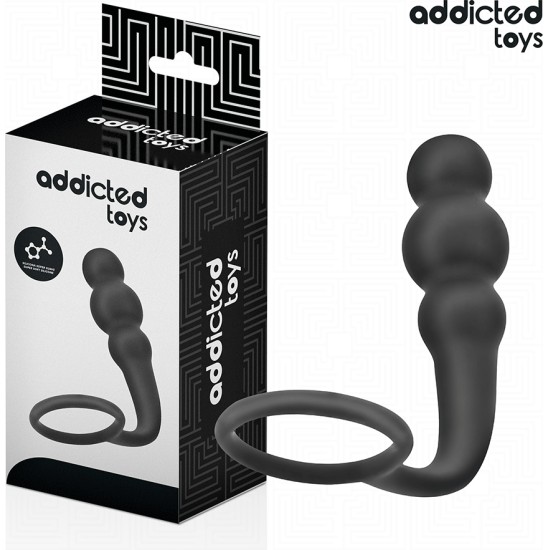 Addicted Toys ANAL PLUG WITH RING SILICONE MODEL 1
