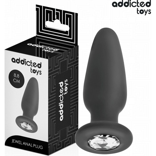 Addicted Toys ANAL PLUG WITH JEWEL SILICONE SIZE S 8.8 CM