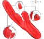 Intense Fun INTENSE - KAROL MULTIFUNCTION VIBRATOR THRUST & STIMULATION & STIMULATING WAVES RED