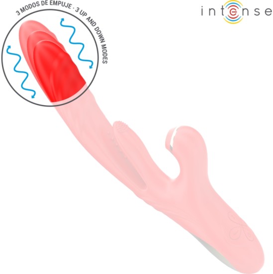 Intense Fun INTENSE - KAROL MULTIFUNCTION VIBRATOR THRUST & STIMULATION & STIMULATING WAVES RED