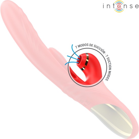 Intense Fun INTENSE - KAROL MULTIFUNCTION VIBRATOR THRUST & STIMULATION & STIMULATING WAVES RED