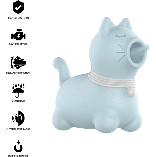 Intense Fun INTENSE - DUCHESS STIMULATOR WITH ROTATING TONGUE 360º BLUE