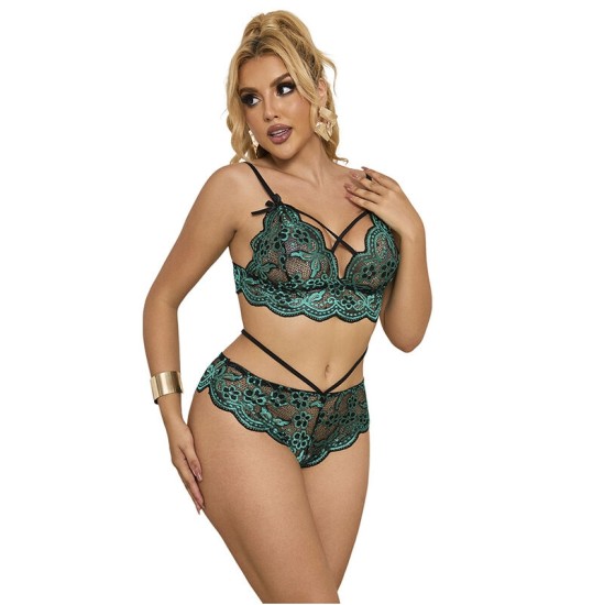 Subblime Sets SUBBLIME - 954086 BRA + BIKSES LACE GREEN S/M