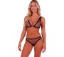 Passion Woman Sets PASSION - BELISSANA BRA + THONG SET BLUE L/XL