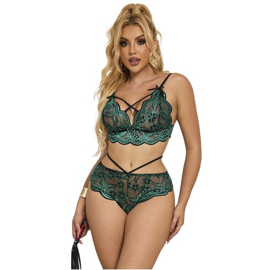 Subblime Sets SUBBLIME - 954086 BRA + BIKSES LACE GREEN S/M