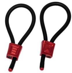 Electrastim PRESTIGE ELECTRA LOOPS ADJUSTABLE COCK RINGS RED