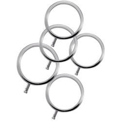 Electrastim ELECTRARINGS METAL PENIS RINGS PACK OF 5