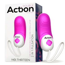 Action No. Thirteen Stimulator 2 in 1 Vibration and Pulsation