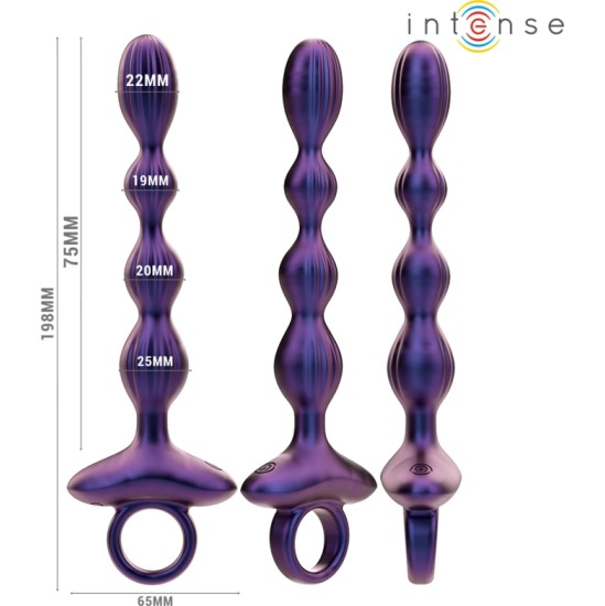 Intense Anal Toys INTENSE — JACKIE VIBRĒJOŠĀS ANĀLĀS SPRIEŽAS MODELIS 1 TĀLVADĪBAS PULTS