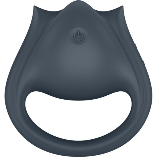 Satisfyer Partner SATISFYER - PERFECT PAIR 2 MULTIVIBRATOR 2 IN 1 PENIS RING AND FINGER STIMULATOR GREY