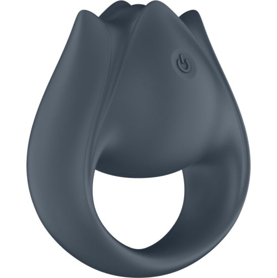 Satisfyer Partner SATISFYER - PERFECT PAIR 2 MULTIVIBRATOR 2 IN 1 PENIS RING AND FINGER STIMULATOR GREY