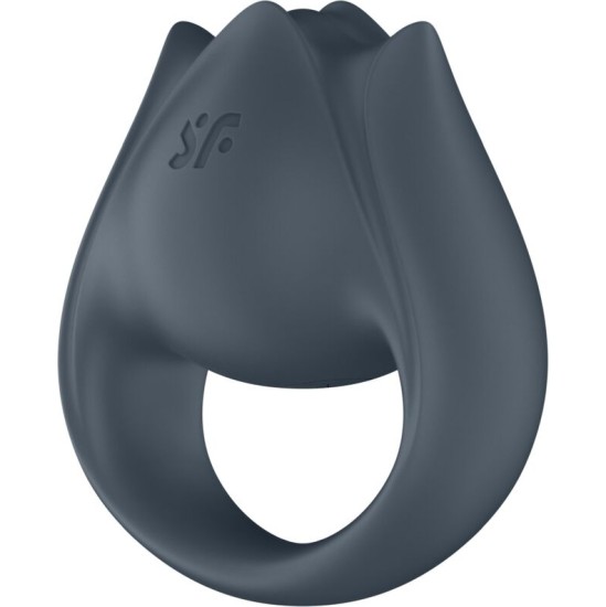 Satisfyer Partner SATISFYER - PERFECT PAIR 2 MULTIVIBRATOR 2 IN 1 PENIS RING AND FINGER STIMULATOR GREY