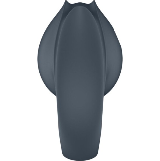 Satisfyer Partner SATISFYER - PERFECT PAIR 2 MULTIVIBRATOR 2 IN 1 PENIS RING AND FINGER STIMULATOR GREY