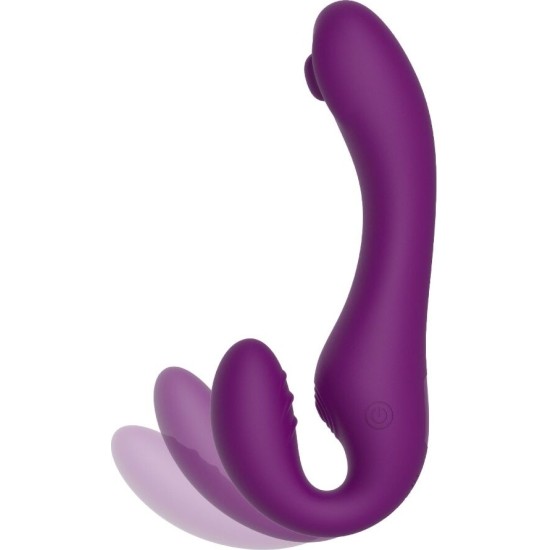 Xocoon 2 IN 1 STRAPLESS STRAP-ON VIBRATOR WITH REMOTE CONTROL PURPLE