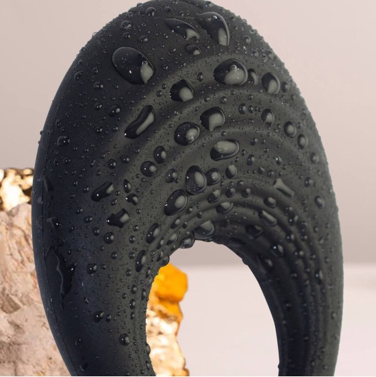 Rocks-Off SPIRE BLACK VIBRATING PENIS RING