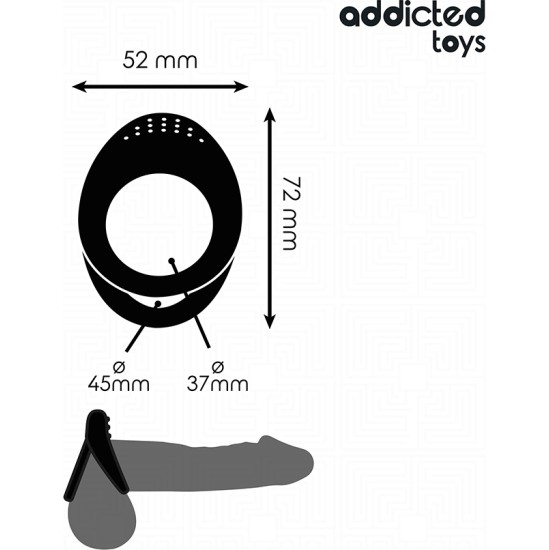 Addicted Toys DOUBLE TEXTURED PENIS RING