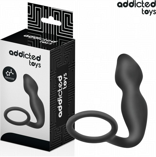 Addicted Toys ANAL PLUG WITH RING SILICONE MODEL 2