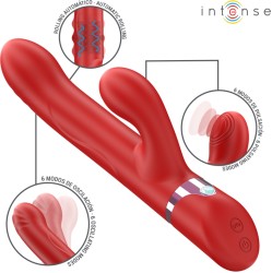 Intense Fun INTENSE - LELE MULTIFUNCTION VIBRATOR ROTATING & OSCILLATION & STIMULATION RED