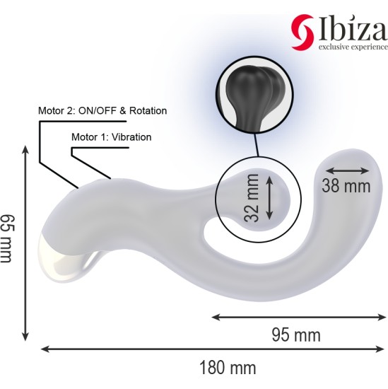 Ibiza Technology IBIZA - VIBRATING & ROTATING STIMULATOR