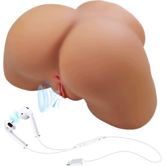 Crazy Bull ILANA REALISTIC FEMALE BUTT VIBRATOR AND SUCKER WITH SOUND 6.8 KG