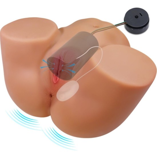 Crazy Bull ILANA REALISTIC FEMALE BUTT VIBRATOR AND SUCKER WITH SOUND 6.8 KG