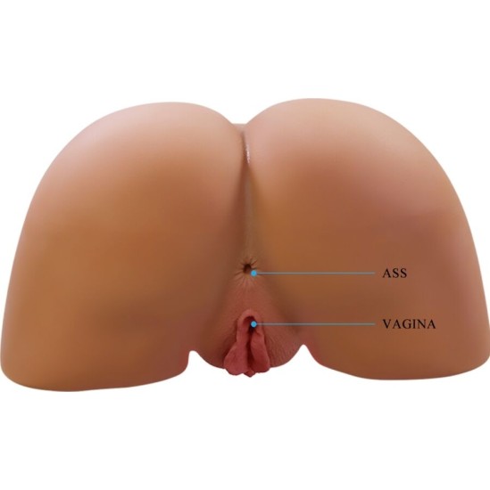 Crazy Bull ILANA REALISTIC FEMALE BUTT VIBRATOR AND SUCKER WITH SOUND 6.8 KG