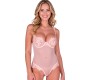 Passion Woman Teddies PASSION - ZOVEL BODY LIGHT PINK S/M