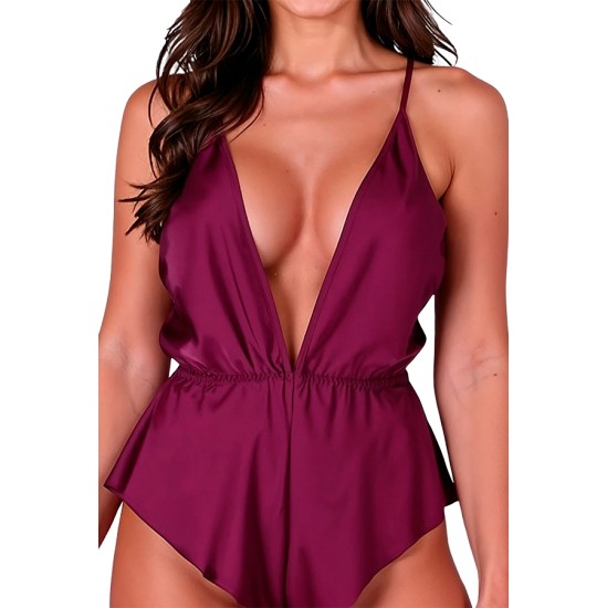 Passion Woman Teddies PASSION - SENSIE BODY PLUM S/M