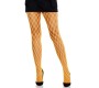Leg Avenue Hosiery LEG AVENUE - LACE TIGHTS WITH EYELETS NEON ORANGE