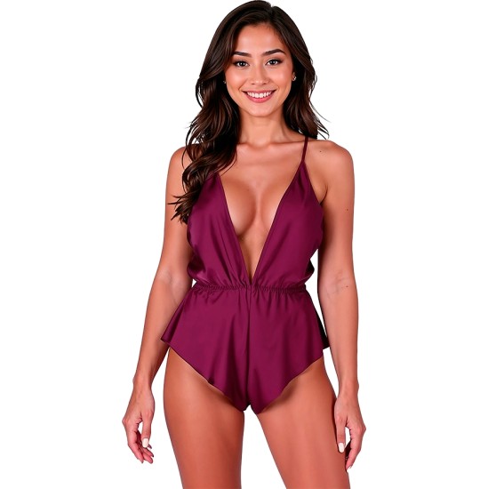 Passion Woman Teddies PASSION - SENSIE BODY PLUM S/M