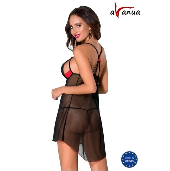 Avanua CYRA Chemise sarkans/melns