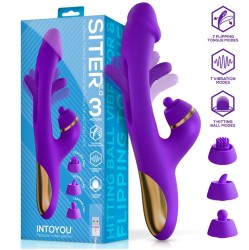 Intoyou Siter 2.0 Flapping Tongue with Hitting Ball Vibrator with Caps