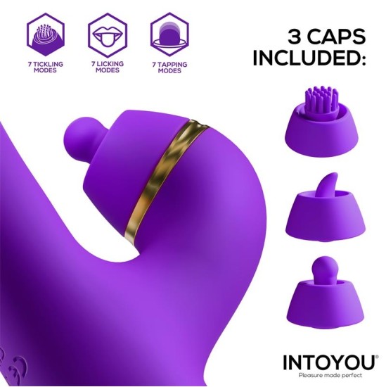 Intoyou Siter 2.0 Flapping Tongue with Hitting Ball Vibrator with Caps
