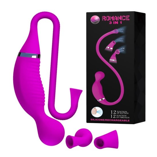 Romance Stimulator with Suction 3 in 1