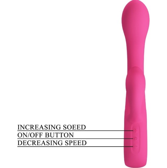 Pretty Love Flirtation PRETTY LOVE – FRITZ RABBIT VIBRATOR 12 VIBRATIONS PINK