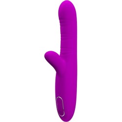 Pretty Love ANGELIQUE MULTIFUNCTION VIBRATOR + CLITORIS STIMULATOR PURPLE