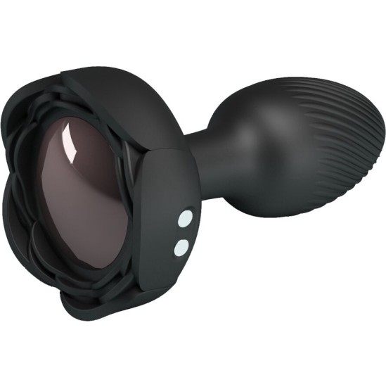 Pretty Love OLMAN ANAL PLUG WITH LED LIGHT BLACK 8.8 CM