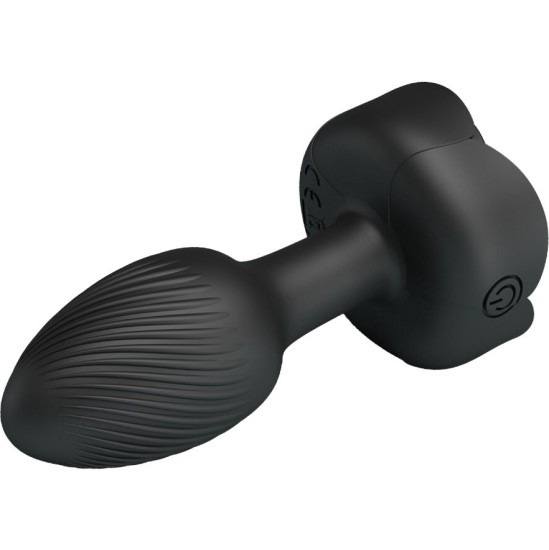 Pretty Love OLMAN ANAL PLUG WITH LED LIGHT BLACK 8.8 CM