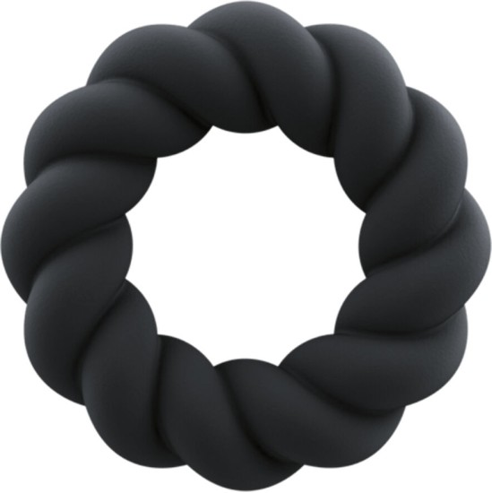 Rocks-Off TWIST BLACK SILICONE MASTURBATOR RING