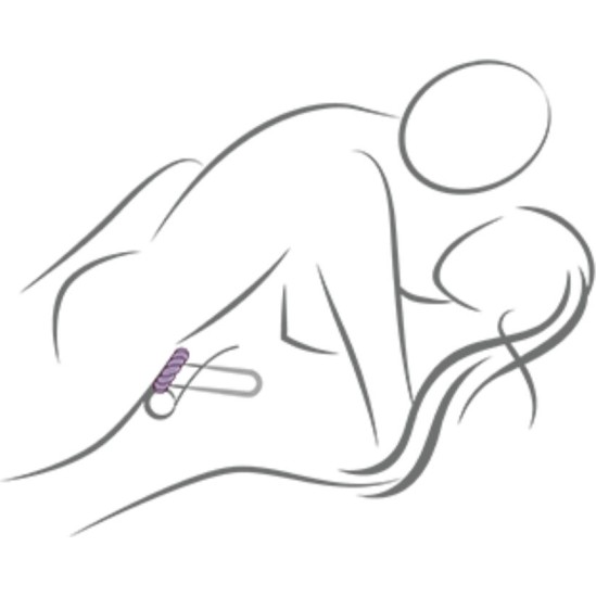 Rocks-Off TWIST BLACK SILICONE MASTURBATOR RING