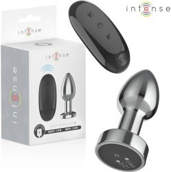 Intense Anal Toys INTENSE - ANAL PLUG 10 VIBRATIONS METAL WITH REMOTE CONTROL S