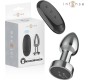 Intense Anal Toys INTENSE - ANAL PLUG 10 VIBRATIONS METAL WITH REMOTE CONTROL S