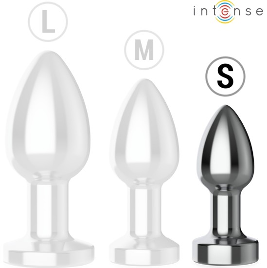 Intense Anal Toys INTENSE - ANAL PLUG 10 VIBRATIONS METAL WITH REMOTE CONTROL S