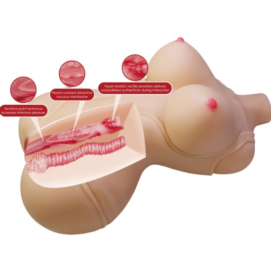 Crazy Bull DIANA REALISTIC FEMALE TORSO VAGINA AND ANAL 5 KG