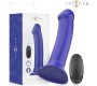 Intense Fun INTENSE - VICTORIA VIBRATOR WITH SUCTION CUP 10 VIBRATIONS DARK BLUE REMOTE CONTROL