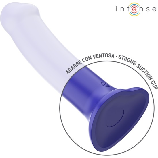 Intense Fun INTENSE - VICTORIA VIBRATOR WITH SUCTION CUP 10 VIBRATIONS DARK BLUE REMOTE CONTROL