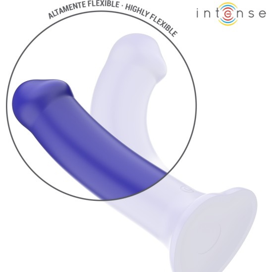 Intense Fun INTENSE - VICTORIA VIBRATOR WITH SUCTION CUP 10 VIBRATIONS DARK BLUE REMOTE CONTROL