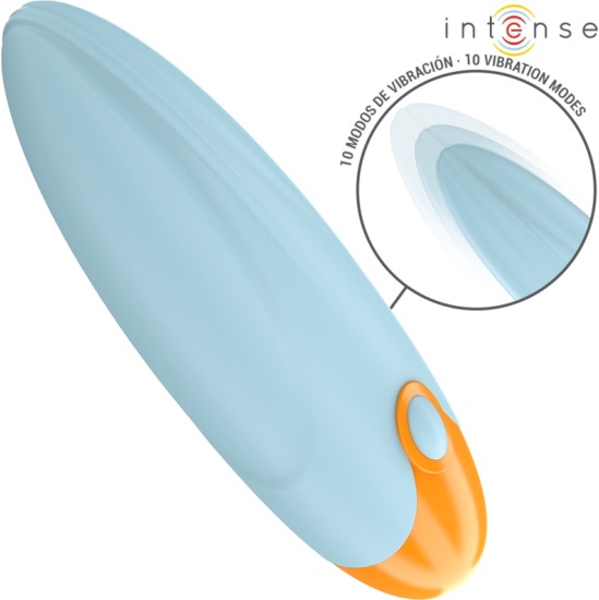 Intense Fun INTENSE — MIKE VIBRATING BULLET 10 VIBRATIONS BLUE TĀLVADĪBAS PULTS